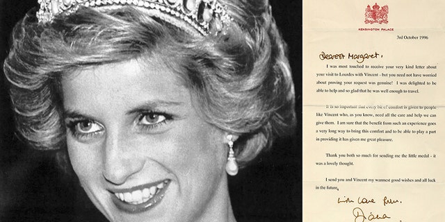 Princess Diana's letters to AIDS victim surface, up for auction | Fox News