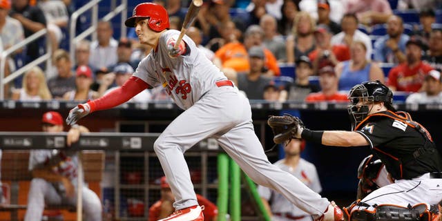 St. Louis Cardinals' Aledmys Diaz on July 28, 2016, in Miami.