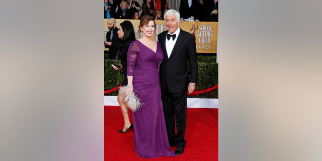 January 27, 2013. Dick Van Dyke and his wife Arlene arrive at the 19th annual Screen Actors Guild Awards in Los Angeles, California.