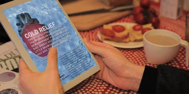 A conceptual video from Bonner R&D, the publisher behind Popular Science magazine, illustrates a potential digital future for print media such as magazines and newspapers.