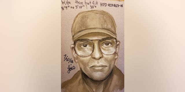 Police released a sketch of the shooter accused of killing Dr. Mark Hausknecht on Friday.