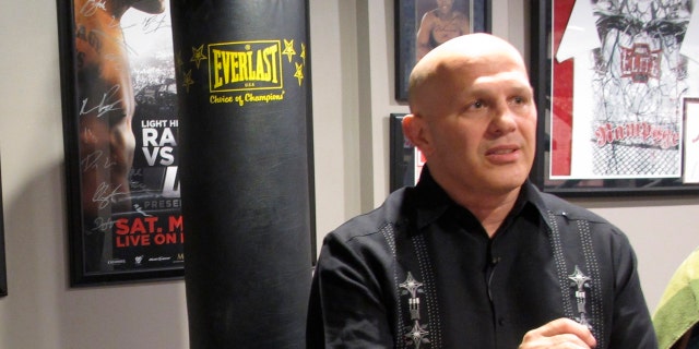 Former Ohio State wrestler Mike DiSabato discusses abuse he says he suffered at the hands of a late Ohio State team doctor in the 1990s, on Monday, July 2, 2018, in Dublin, Ohio.