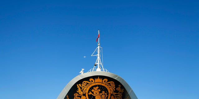 12 Sep 2014, San Diego, California, USA --- Cartoon character Mickey Mouse is seen on the bow of the Disney Wonder cruise ship as its docks in San Diego, California, beginning the local 2014-15 cruising season in the city September 12, 2014. The city expects thousands of tourists with over 76 ships expected to visit this year. REUTERS/Mike Blake (UNITED STATES - Tags: SOCIETY MARITIME TRANSPORT TRAVEL) --- Image by © MIKE BLAKE/Reuters/Corbis
