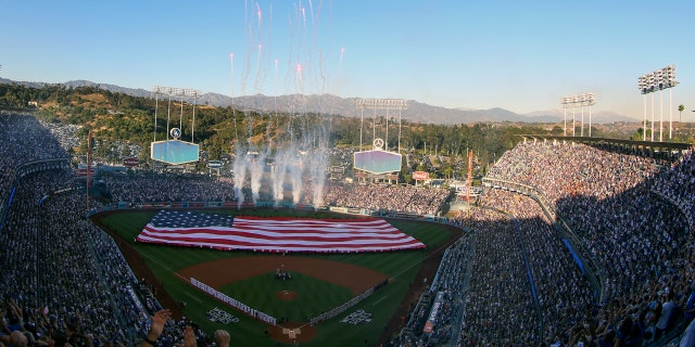 Tuesday's game was the first World Series game at Dodger Stadium since 1988