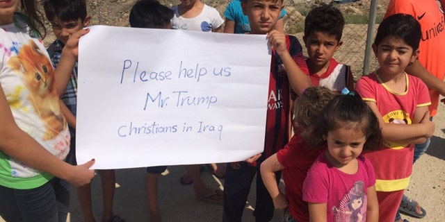Images provided to Fox News show Christian Iraqi children pleading for help from the US, which experts say underscores the plight faced by the country's religious minorities.