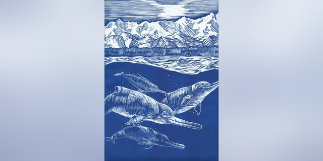 (Linocut print art by Alexandra Boersma)