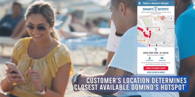 Customers who order via the chain's online platforms are now given the option of getting their pizza delivered to a "Hotspot," or a pre-determined area where a driver will meet them with their pizzas.