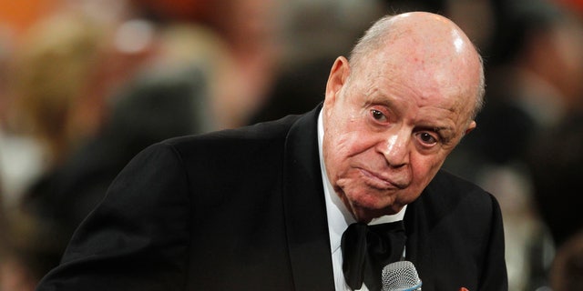 June 7, 2012. Comedian Don Rickles speaks in tribute at the TV Land cable channel taping of the AFI Life Achievement Award honoring actress Shirley MacLaine in Los Angeles.