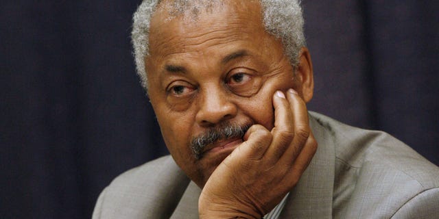 In this Oct. 24, 2007, photo, Rep. Donald Payne, D-N.J.,, listens to witness testimony during a hearing on Capitol Hill in Washington.