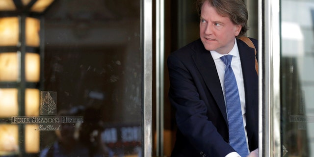 White House Counsel Don McGahn did not support firing Robert Mueller.
