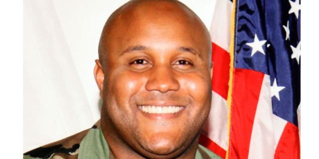 UNDATED: This image shows accused quadruple-murder suspect Christopher Dorner.