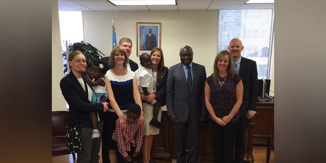 New DRC Ambassador to the U.S. Francois Balumuene met with several families last week regarding a possible lift of the African nation's moratorium on international adoption.