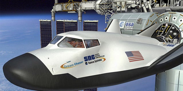 The Dream Chaser, designed by Sierra Nevada, one of several firms vying to build space taxis for NASA.
