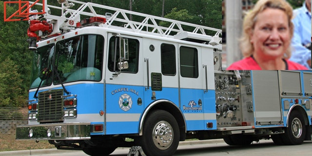 UNC professor Dorothy Hoogland Verkerk (inset) was stopped by Chapel Hill FD Lieutenant Gordon Shatley after he noticed her driving erratically. Her subsequent arrest and conviction has sparked a legal debate as to whether or not the fire fight was working within the parameters of the fourth amendment.
