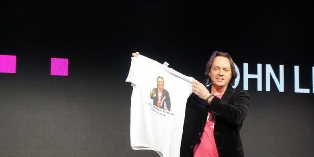 Jan. 8, 2013: Outspoken T-Mobile CEO John Legere speaks at the 2014 Consumer Electronics Show.