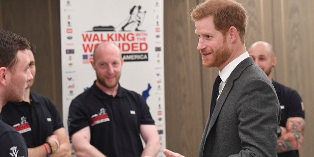 The veterans met with Prince Harry in London several months before their journey across the United States.