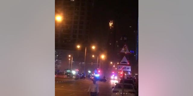 Residents were safely evacuated from the scene early Friday morning.