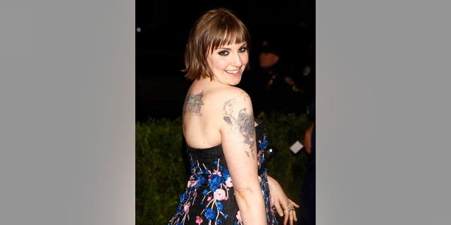 Actress Lena Dunham is known for her prominent ink.