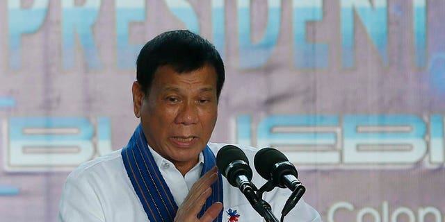 Philippine President Rodrigo Duterte