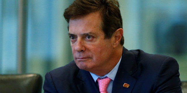 Paul Manafort, Donald Trump's campaign manager, listens during a discussion on homeland security at Trump Tower in August 2016.