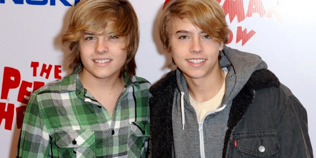 Actors Cole Sprouse and Dylan Sprouse are pictured together in 2010.