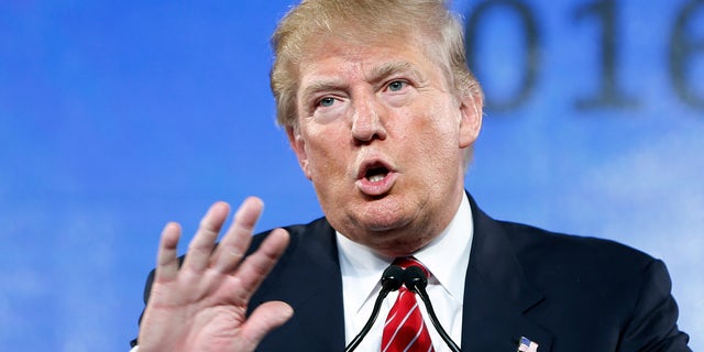 FILE - In this July 11, 2015, file photo, Republican presidential candidate Donald Trump speaks at FreedomFest in Las Vegas. Trump criticized Sen. John McCain's military record at a conservative forum Saturday, saying the party's 2008 nominee and former prisoner of war was a "war hero because he was captured. I like people who weren't captured." McCain spent 20 years in the Navy, a quarter of it in a Vietnamese prisoner of war camp after his jet was shot down over Hanoi during a bombing mission Oct. 26, 1967. (AP Photo/John Locher, File)