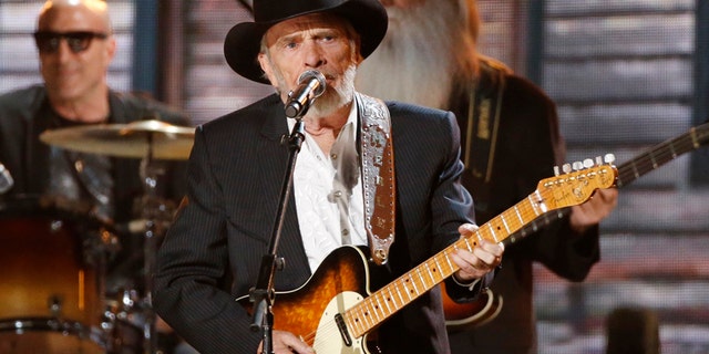 Merle Haggard performs at the 56th annual Grammy Awards in Los Angeles, California January 26, 2014.