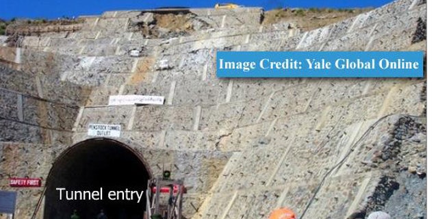 Ground photograph obtained by Bertil Lintner at YaleGlobal Online. ISIS assessed that this photograph depicts a dam penstock.