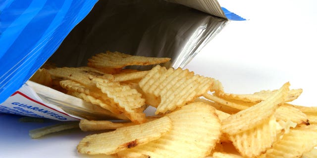 Examples of highly processed foods include potato chips, sugary drinks, cookies, and fried snacks.