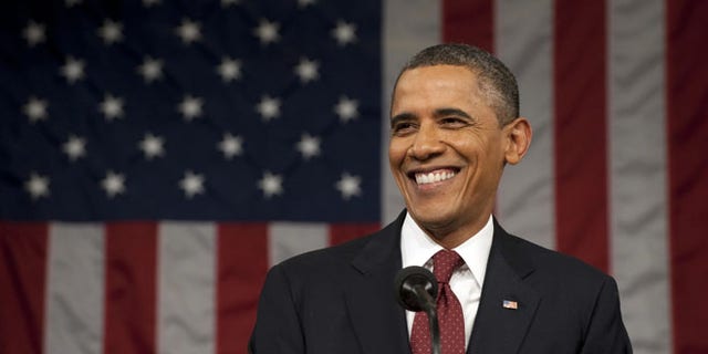 President Barack Obama delivers his State of the Union address on Capitol Hill in Washington, Tuesday, Jan. 24, 2012. (AP Photo/Saul Loeb, Pool)