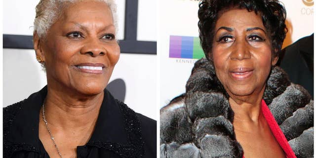 Aretha Franklin, right, slammed Dionne Warwick for statements Warwick made at Whitney Houston's funeral five years ago.
