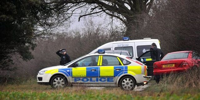 Jan. 3: Police attend the scene following the discovery of human remains on the Queen's Sandringham estate, in Norfolk, England.