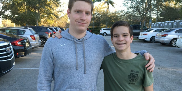 Brothers Jack, left, and James Ciaramello survived the Parkland, Fla. massacre last week. Jack was in the same Junior Reserve Officer Training Corps company as Nikolas Cruz, who is charged with gunning down 17 people at Marjory Stoneman Douglas High School on Valentine’s Day.