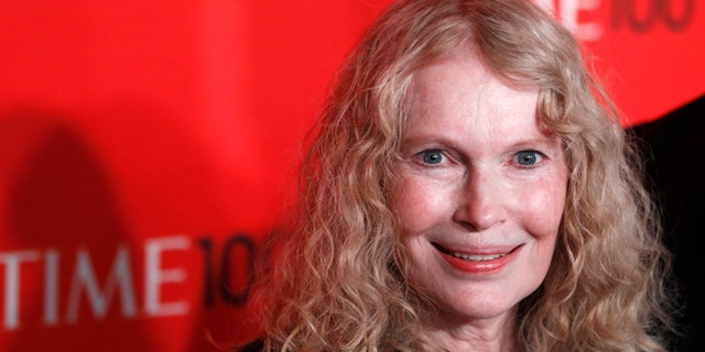 April 24, 2012: Actress Mia Farrow arrives at the Time 100 Gala in New York.