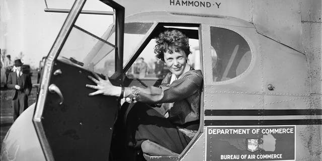 Amelia Earhart was the first woman to fly solo across the Atlantic. (Credit: Library of Congress)