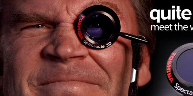 To celebrate April Fool's Day 2011, Toshiba has unveiled the Spectacle: "The world's first and only 3D monocle."