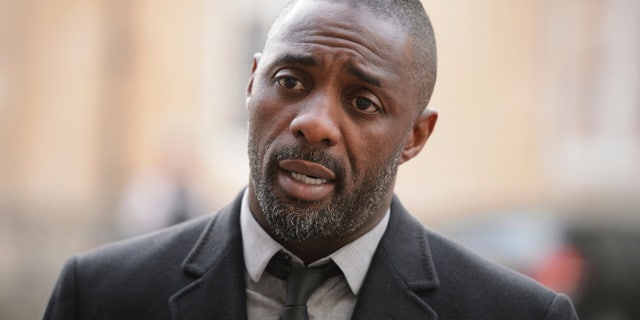 British actor Idris Elba speaks to the media ahead of the "Defeating Ebola: Sierra Leone" conference in central London, on October 2, 2014. REUTERS/POOL/Leon Neal