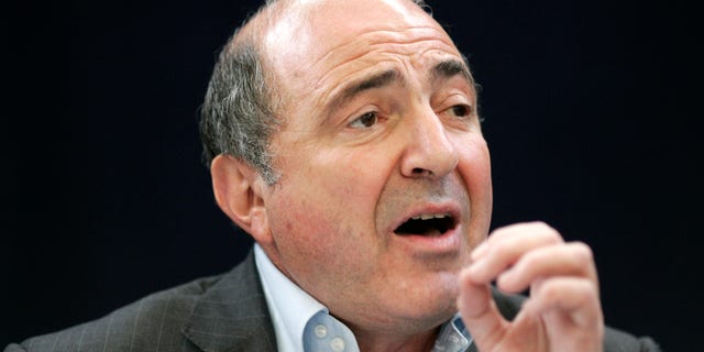 A Wednesday, July 18, 2007 photo from files showing Russian exile Boris Berezovsky, a close friend of former Russian agent Alexander Litvinenko who was poisoned by Polonium 2-10, speaking to the media in a news conference in London.