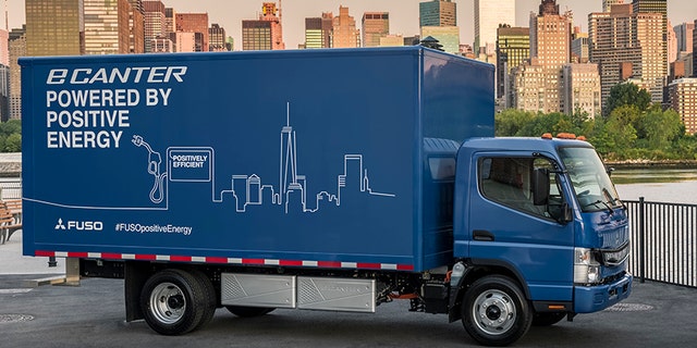 The eCanter is a conventional-looking all-electric truck.