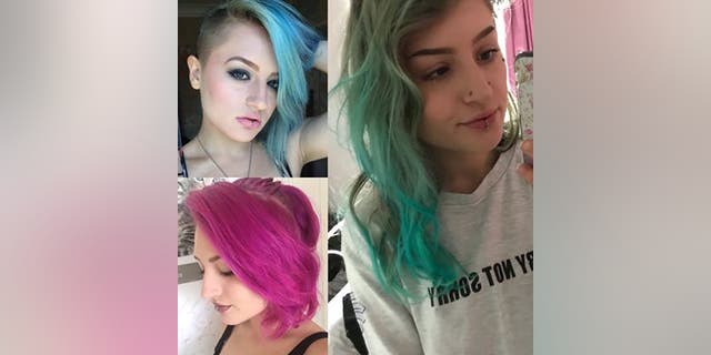 Jess says that she has sported colorful locks since being hired in 2016 for her former job.