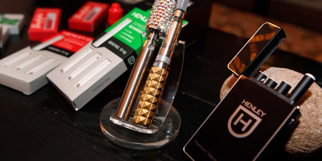 Various e-cigarette products for sale are seen at the Henley Vaporium in New York City December 18, 2013. (REUTERS/Mike Segar)