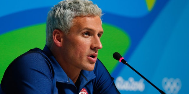Ryan Lochte on Day 7 of the Rio Olympics on August 12, 2016 in Rio de Janeiro, Brazil.