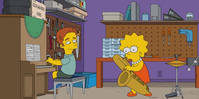When the Simpsons go to a STEM conference, Lisa falls for a crooning jazz pianist named Brendan (guest star Ed Sheeran, Pictured). Meanwhile, Bart discovers that he has an affinity for chemistry in the all-new âHaw-Haw Landâ episode of THE SIMPSONS airing Sunday, Jan. 7, (8:00-8:30 PM ET/PT). THE SIMPSONS ⢠and © 2017 TCFFC ALL RIGHTS RESERVED.