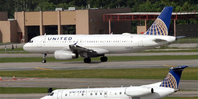 FILE: United Airlines planes seen at the George Bush International Airport in Houston, Texas.