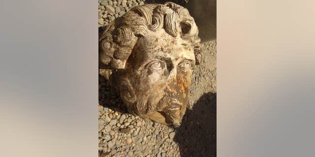 The extremely rare marble head of Roman Emperor Marcus Aurelius (Egyptian Ministry of Antiquities)