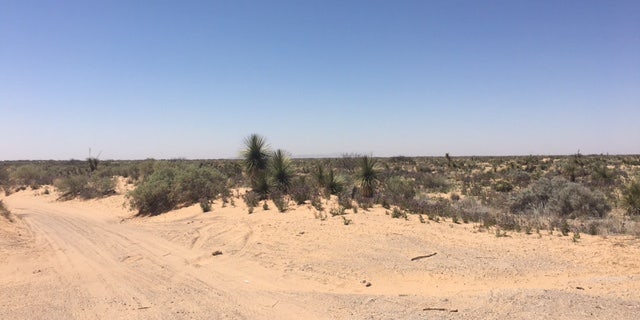 The southern border can reach well over 100 degrees during the summer. There's also dangers of rattle snakes and other predatory animals.