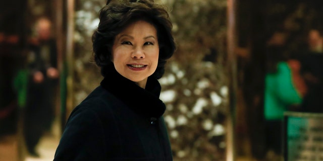 Nov. 21, 2016: Former Labor Secretary Elaine Chao arrives at Trump Tower in New York, to meet with President-elect Donald Trump.
