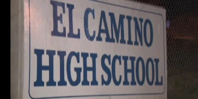 El Camino High School in Whittier, Calif., where authorities say a "disgruntled student" planned a mass shooting.