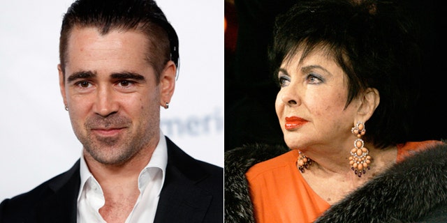 Colin Farrell, left, has revealed he had a "romantic relationship" with Elizabeth Taylor.