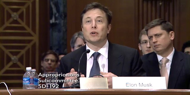 SpaceX CEO Elon Musk testified before the U.S. Senate Appropriations Subcommittee on Defense committee on March 5, 2014.